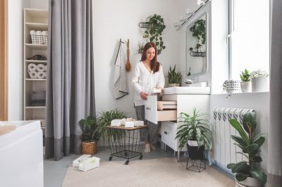 Built-in Bathroom Storage
